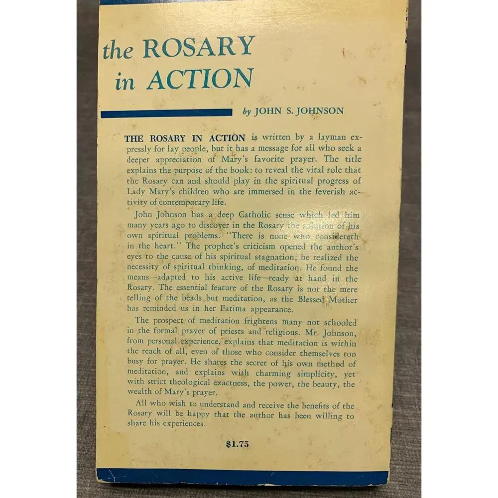 2 Vintage Rosary books: Scriptural Rosary - 1963, The Rosary in Action - 1954